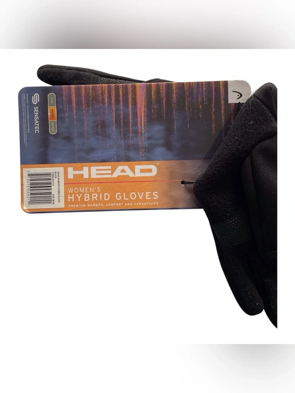 Brand new Head Women's Black Hybrid Gloves,M